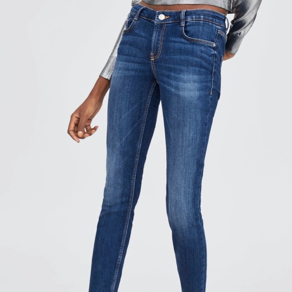 ZARA Skinny Jeans:Navy Blue, US 12, 14/Eur 44, 46 - Picture 3 of 10